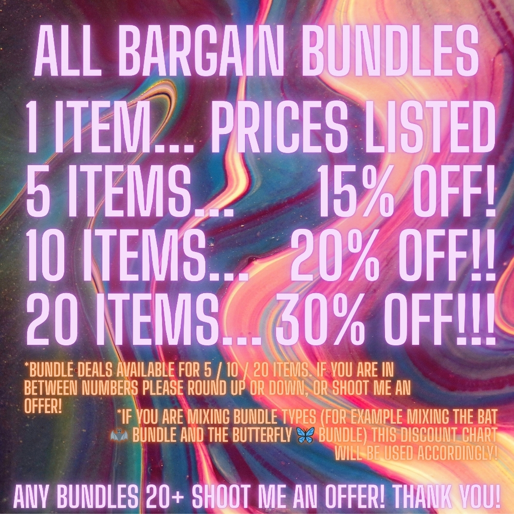 All BARGAIN BUNDLES DISCOUNT CHART